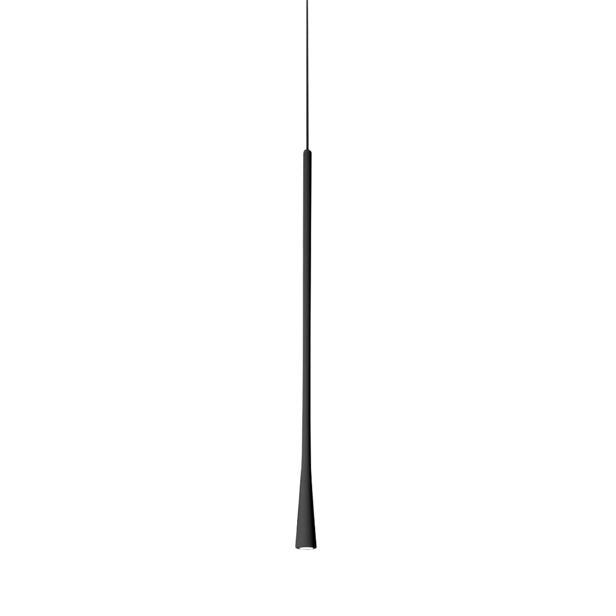 Lampa wisząca Dafne S/G Single LED 7W 3000K CRI>90 w kolorze aluminium - satynowa czerń z czarną rozetą sufitową - Gealuce