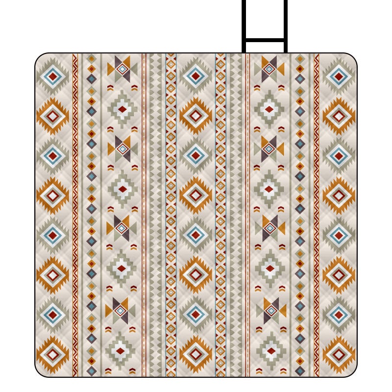 Etniczny koc piknikowy w stylu outdoor campingowym, mata piknikowa, 200 * 200 cm, styl etniczny Huang Ming