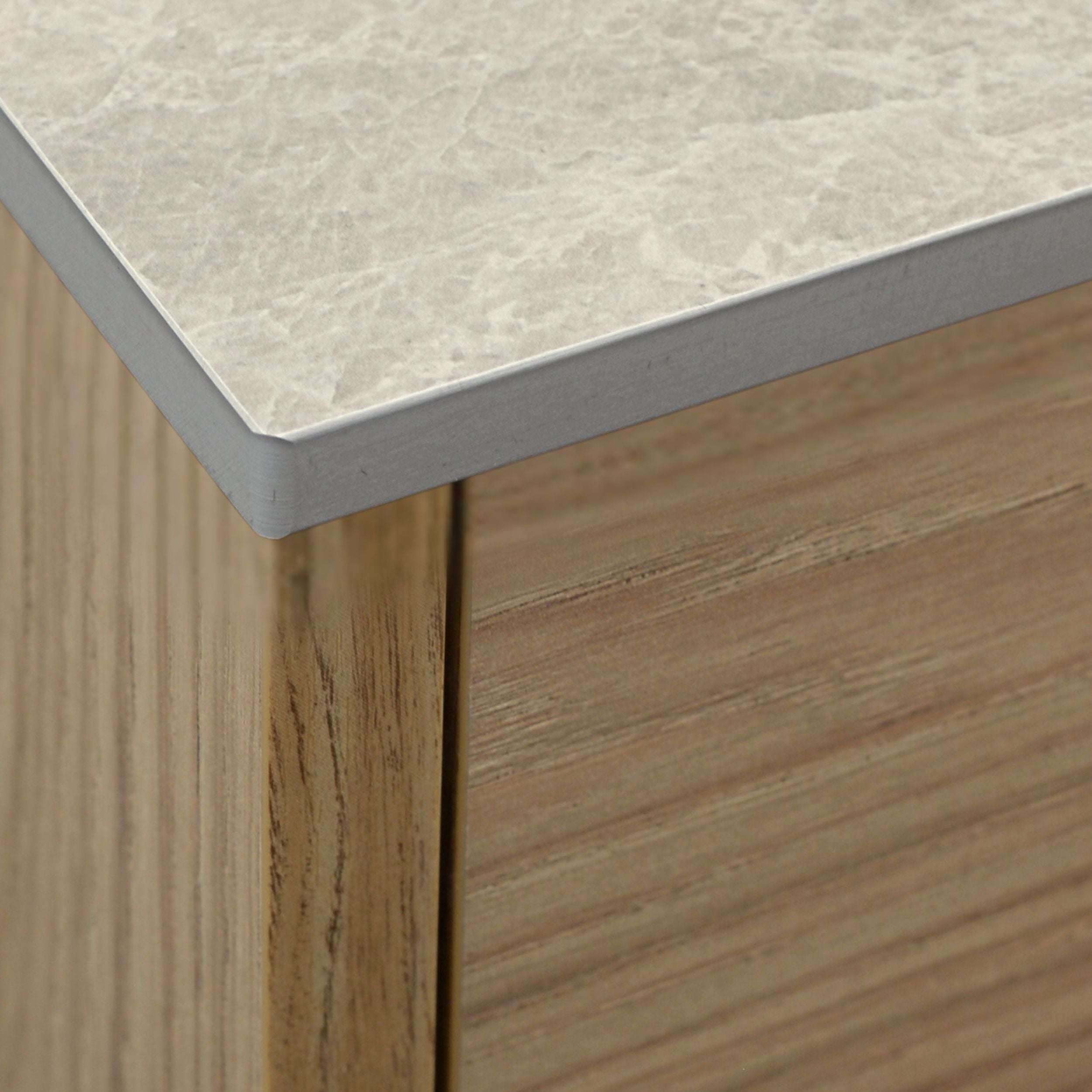 Blat łazienkowy HPL z otworami do szafki 70cm 71×46,5cm Cream Navona K367PH
