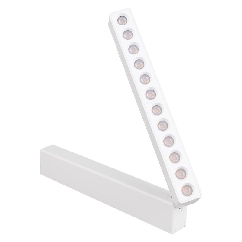 Panel szynowy LED reflektor na szynę magnetyczną REGULOWANA Lampa 12-punktowa biała 4000K 960lm długość 22 cm - LEDHOFF