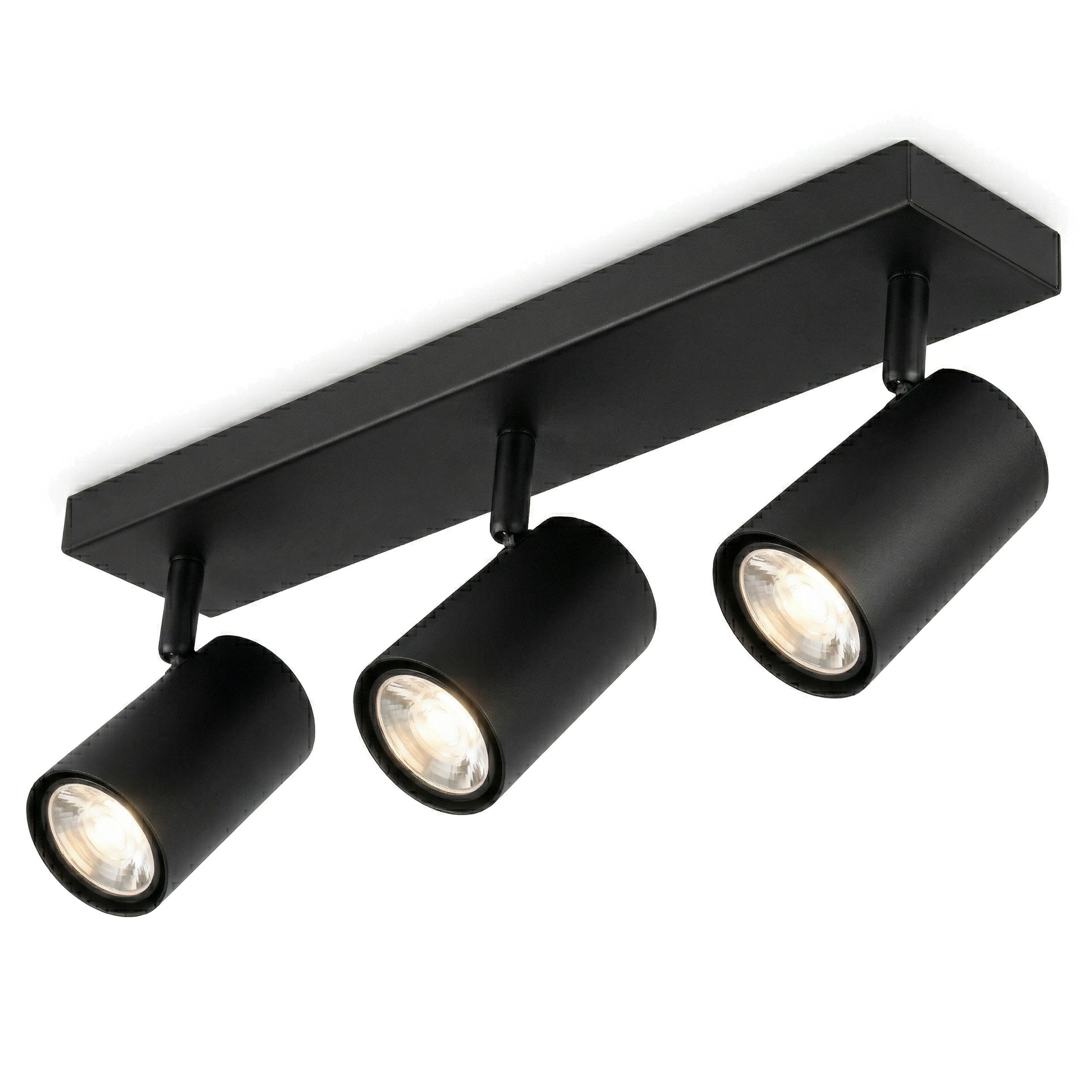 Lampa sufitowa ruchoma Richi 3x GU10 LED kinkiet spot oprawa czarna MasterLED