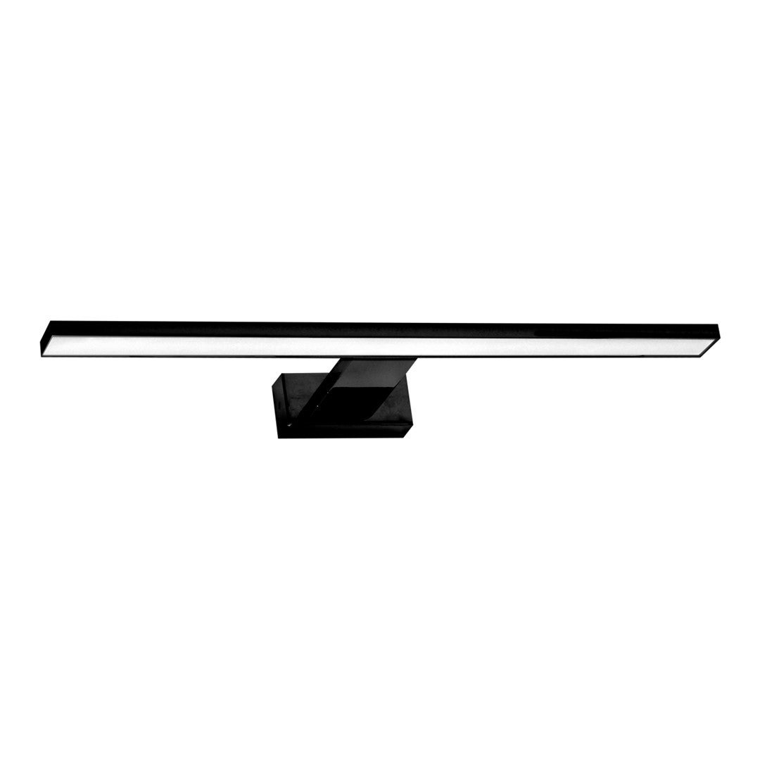 Kinkiet ścienny Shine czarno-biały LED 7W 4000K 490lm wym: 4 x 30 x 12 cm akryl IP44 Milagro