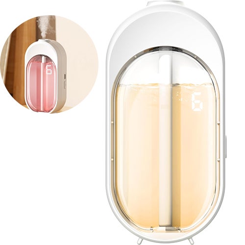 Woda Diffuseur d'Huiles Essentielles sans, 50ml, Multi-Mode, Silencieux, Purifie l'Air, Design Mural lub Bureau pour Maison et Bureau