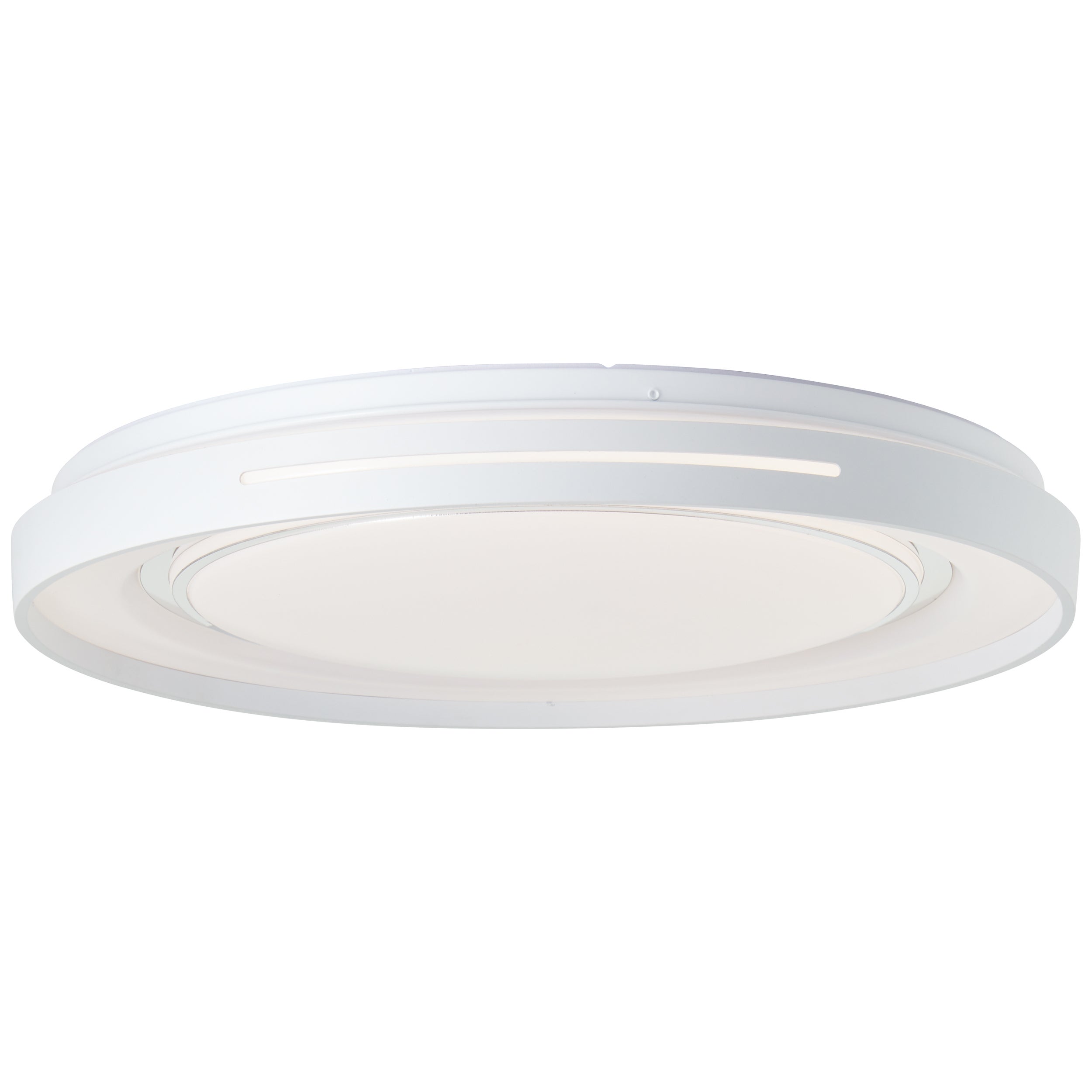 Brilliant Barty LED lampa ścienna i sufitowa 48cm biały/chrom, metal/plastik, 1x 30W LED zintegrowany, (strumień świetlny: 2900lm, barwa światła :