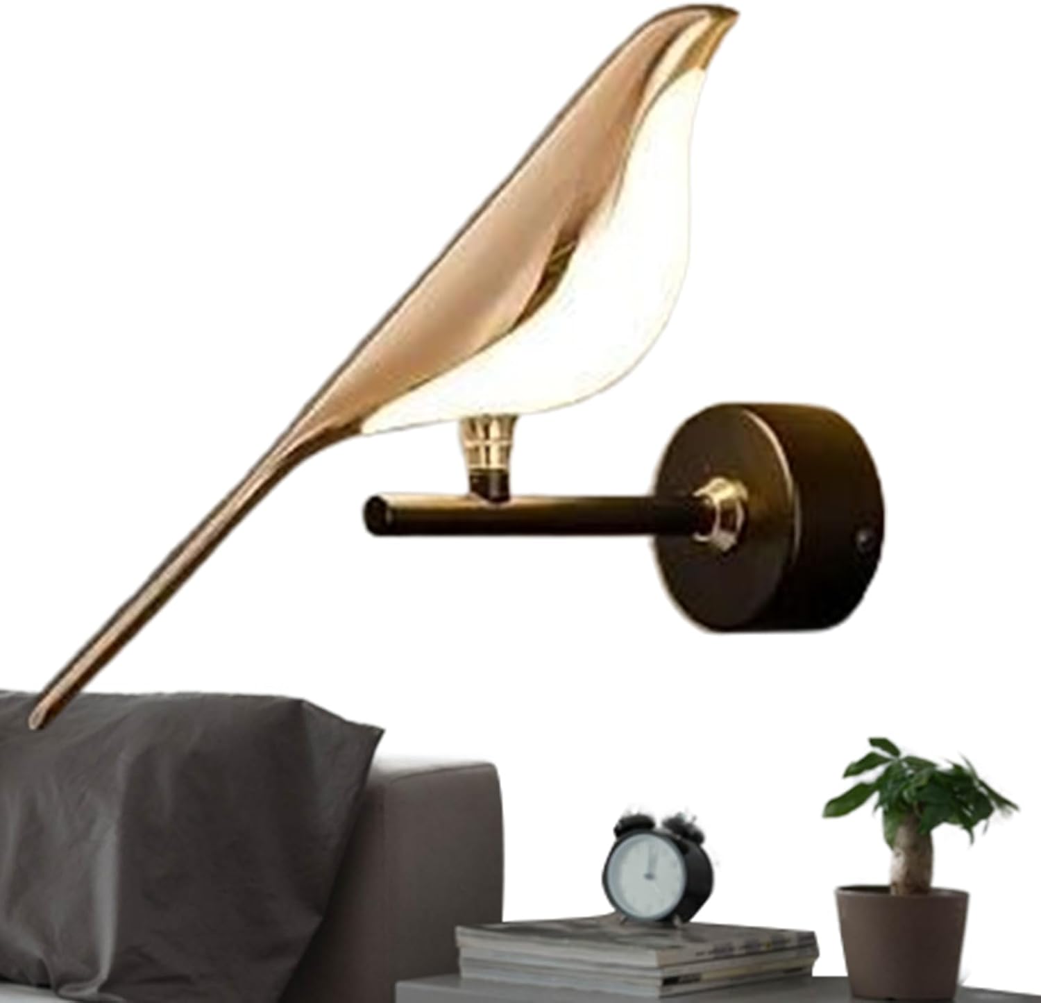 Kinkiet | Kinkiet LED Magpie Bird Design, nowoczesne i eleganckie, kreatywne oświetlenie LED przy łóżku w sypialni