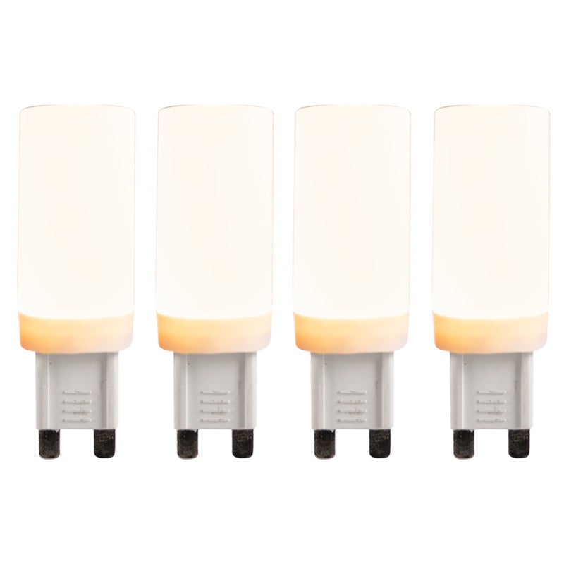 Zestaw 4 żarówek LED G9 z 3-stopniową regulacją jasności 4,5W 500lm 2700K