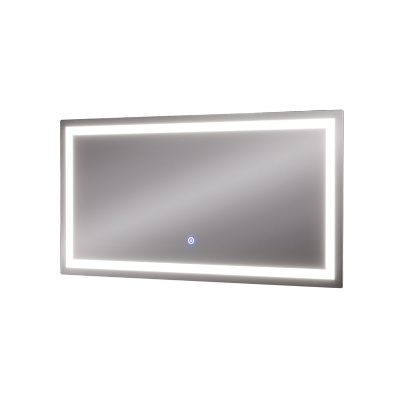 Vicco Lustro łazienkowe Miral, Szkło, 80 x 40 cm z przednim oświetleniem