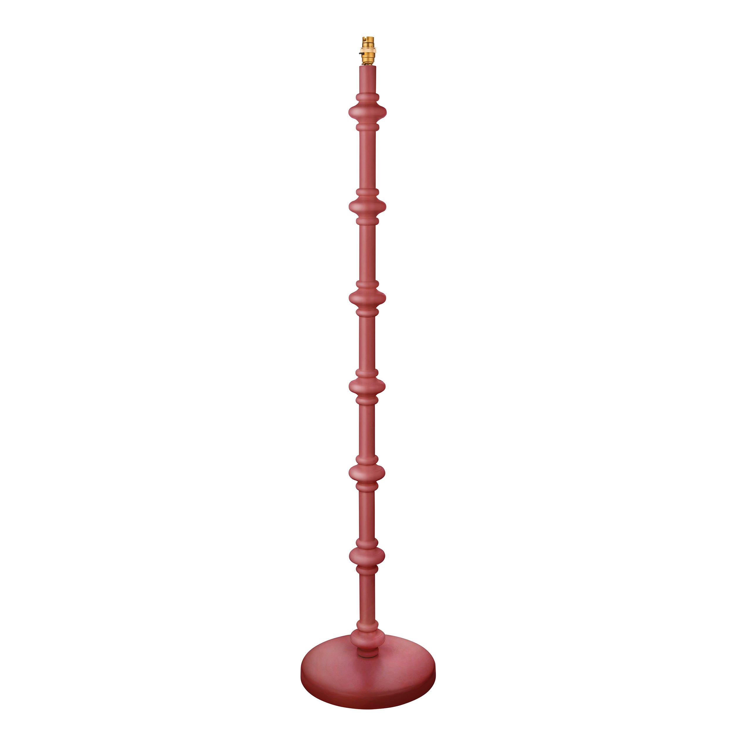 Lampa stojąca drewniana CARNABY fioletowo-różowa 1xB22x10W drewno wym:138x30x30cm IP20 Endon