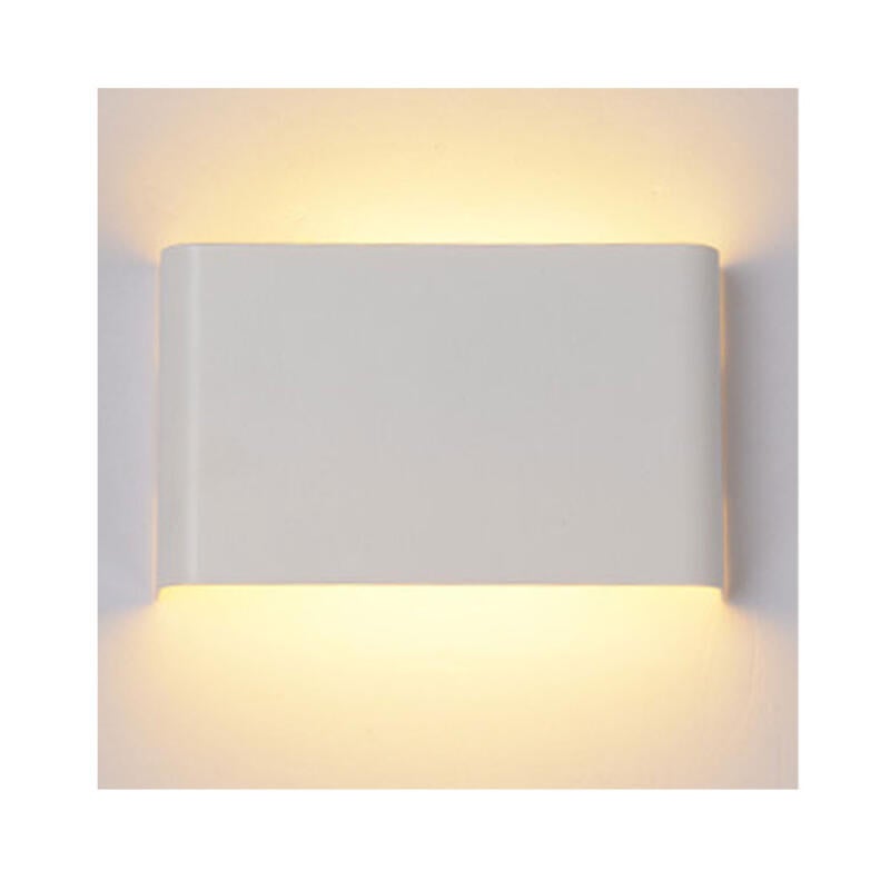 Kinkiet wewnętrzny LED o szerokości 14 cm, 10 W, biały, odpowiedni do sypialni, klatek schodowych, korytarzy, hoteli, ciepłe białe światło.