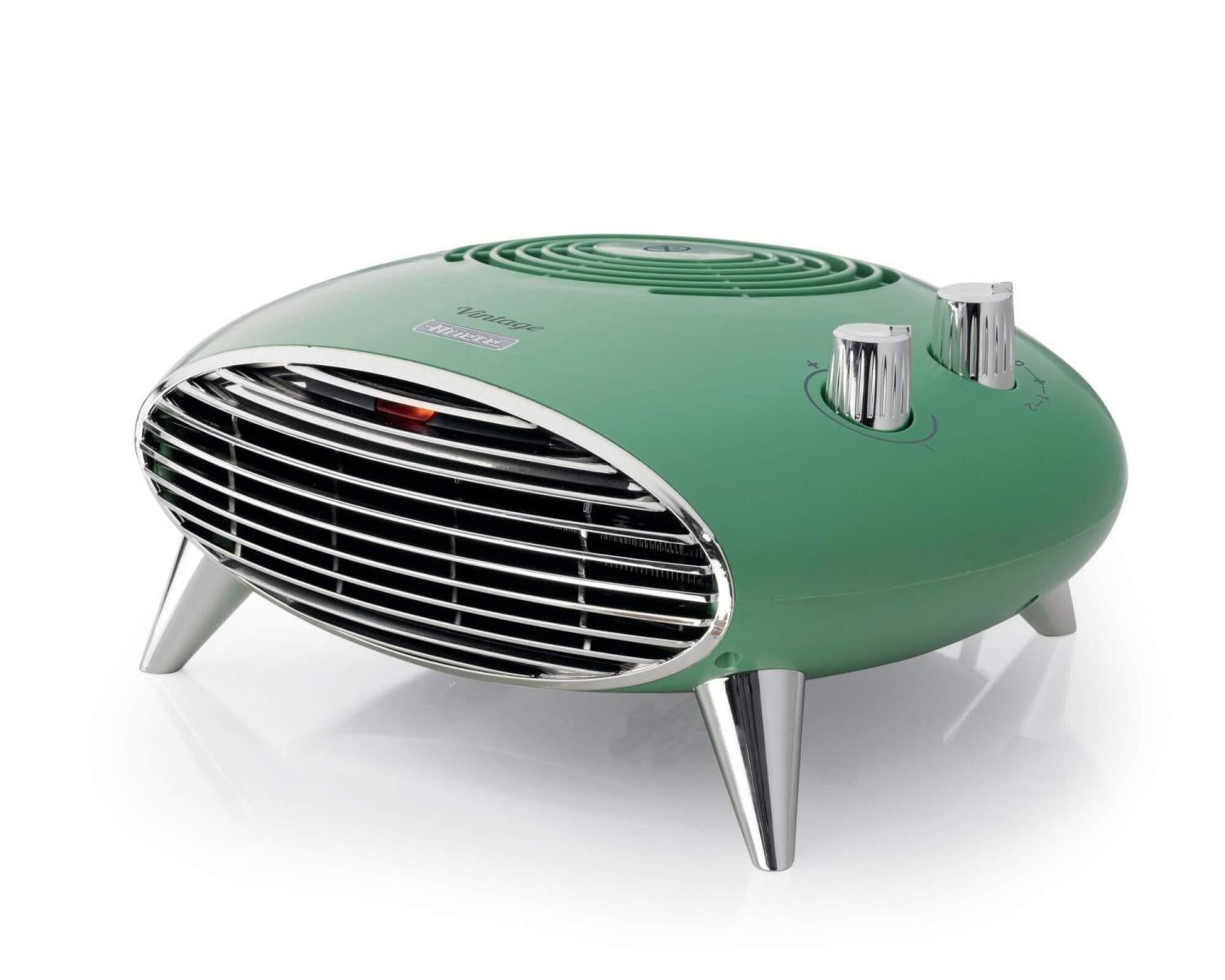 Termowentylator Ariete Vintage Zielony Retro Design i Regulowany Termostat