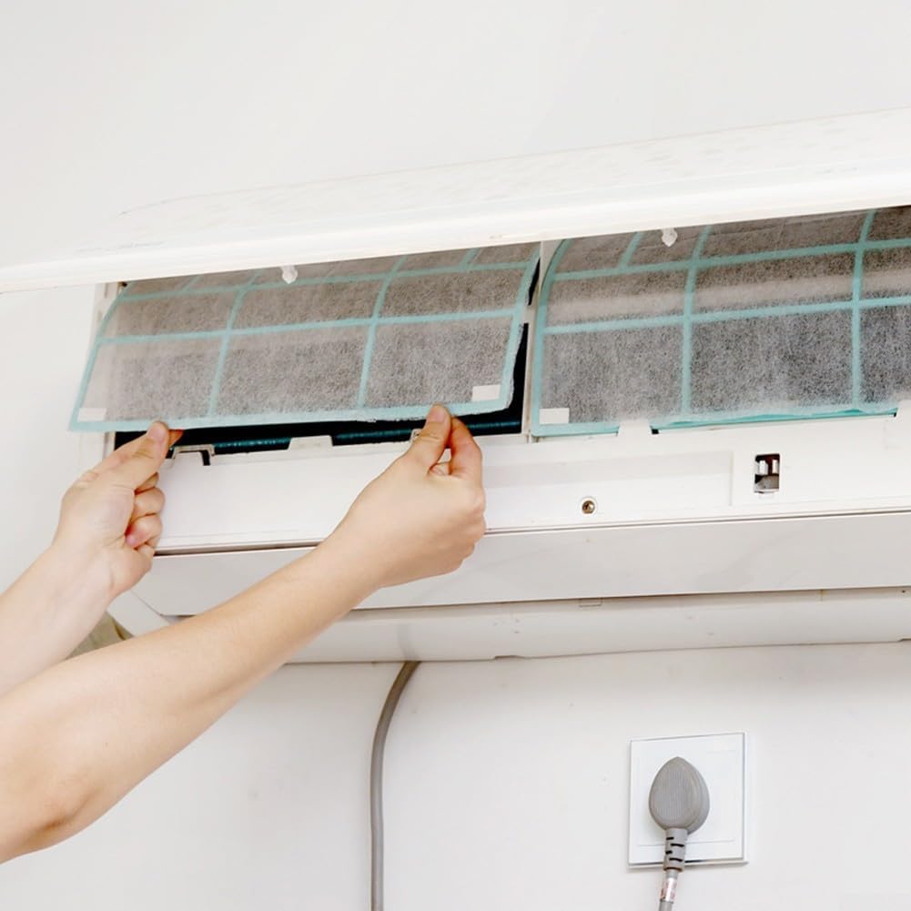 10 sztuk filtrów klimatyzacji z włókniny, filtr wylotowy klimatyzacji z siatki przeciwpyłowej, siatka czyszcząca filtr sieciowy