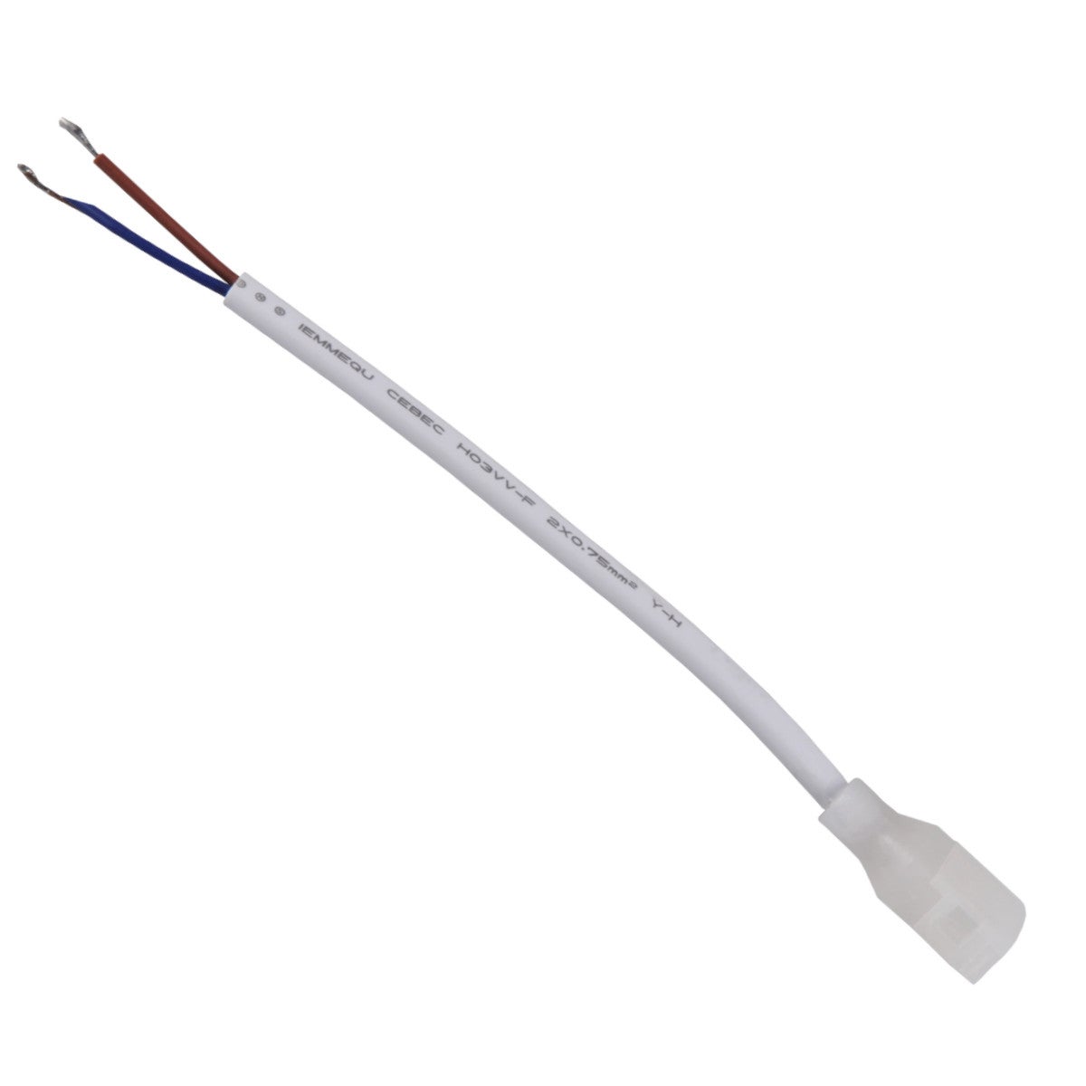 Złącze zasilające do taśm LED NEON 12mm 2 pin jednostronne 12-24V DC 3A 316554 Polux