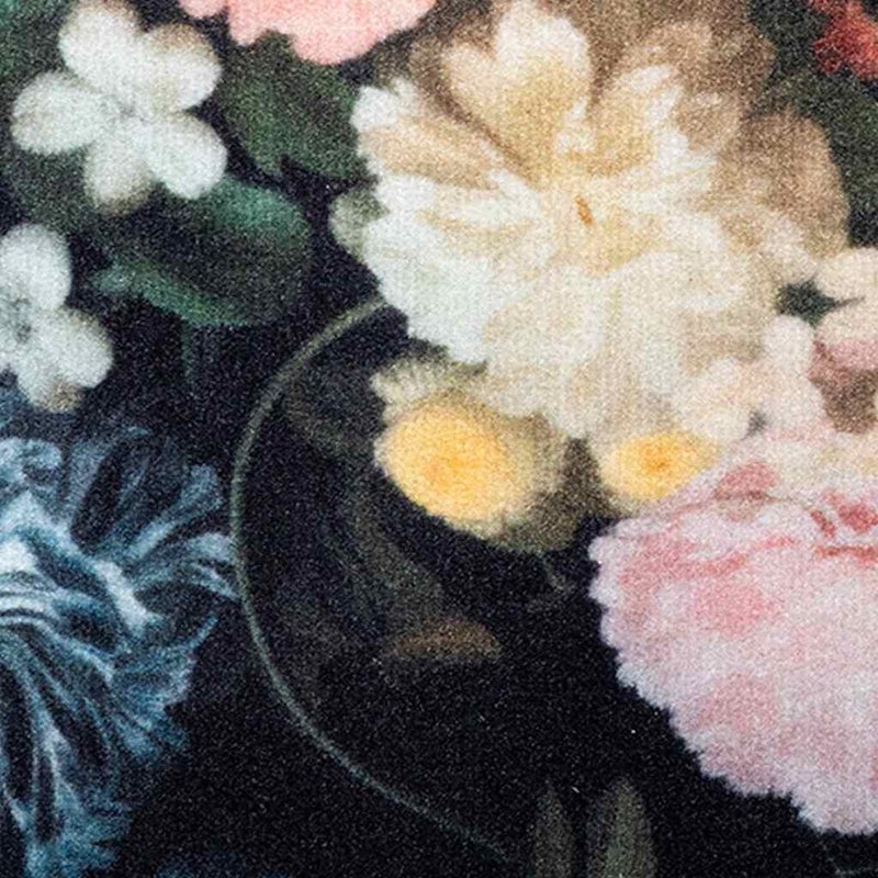 Dywanik Kuchenny 60x300 cm Welurowy Czarny do Kuchni Miękki