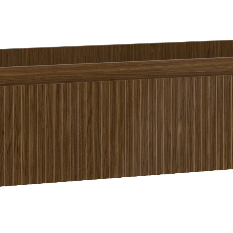 Mexen Rivel szafka łazienkowa podumywalkowa 140 cm, 1 szuflada, ryflowana , orzech - 91A20-14023-1-BF86