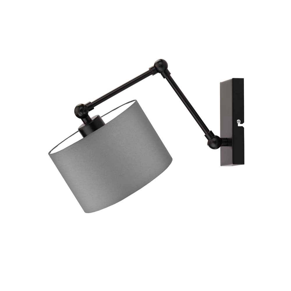 Kinkiet przegubowy lampa ścienna lampa na ścianę regulowany z abażurem walec SOUL