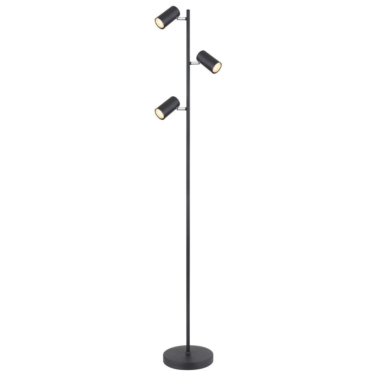Globo - lampa podłogowa - Robby - czarna - metalowa - GU10 - 57910SB