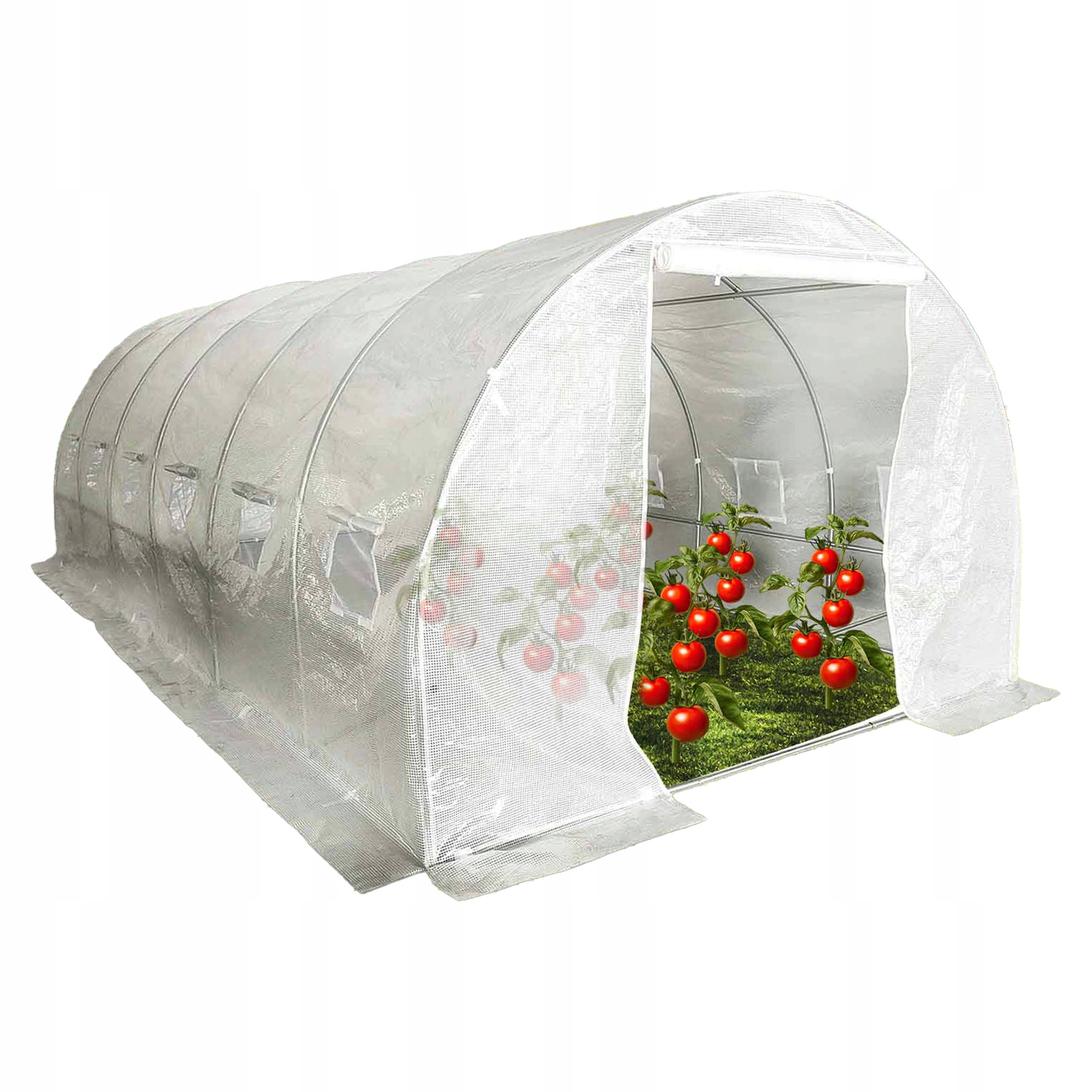 Sama folia zamienna poszycie tunel ogrodowy 6x3x2 szklarnia 18 m² biała