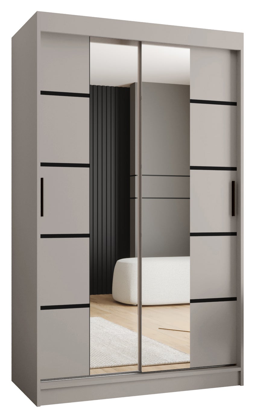 Szafa przesuwna garderoba RUBINO V4 120 x 62 x 200 cm Kaszmir