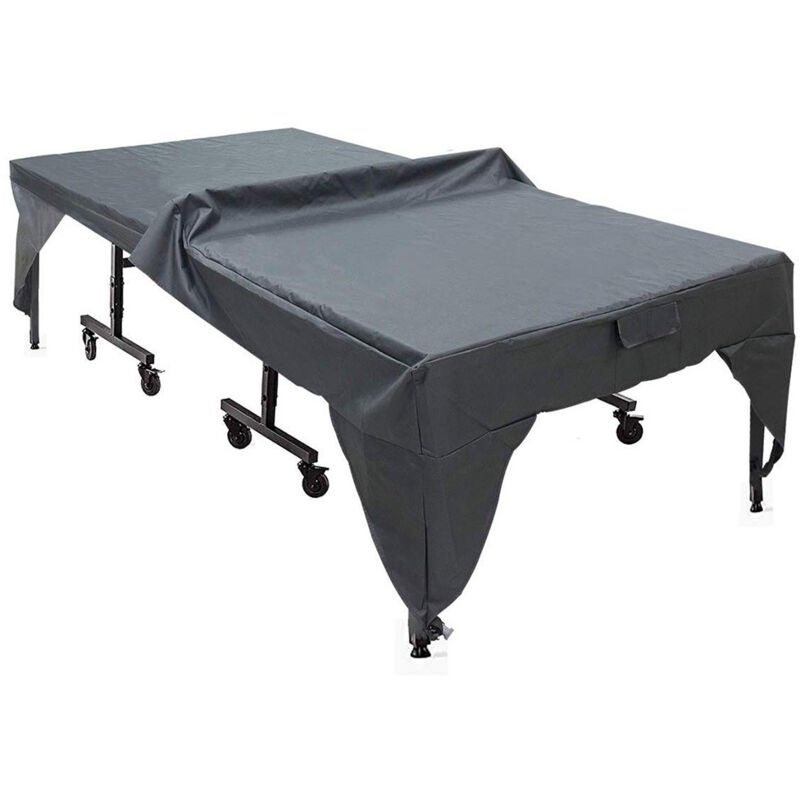 Pokrowiec ochronny na stół do tenisa stołowego do użytku na zewnątrz, pokrowiec z tafty poliestrowej powlekanej srebrem 190T - 280 x 153 x 73 cm