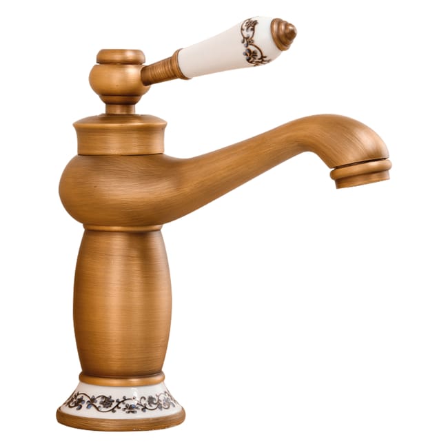 Okrągła Bateria Umywalkowa w Stylu Retro Seria Mijares Design Vintage