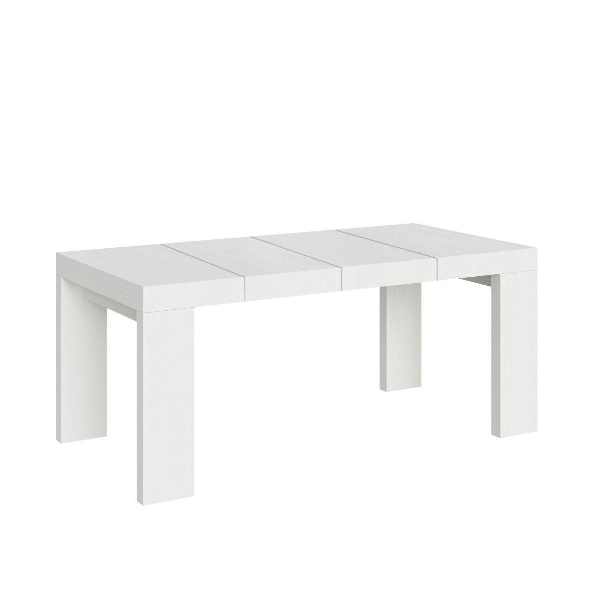 Stół rozkładany 90x90/246 cm Roxell Premium Biały Jesion