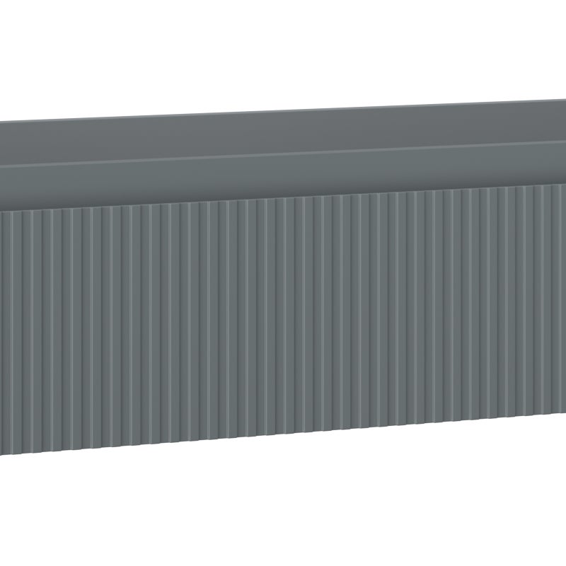 Mexen Rivel szafka łazienkowa podumywalkowa 120 cm, 1 szuflada, ryflowana , szara mat - 91A20-12023-1-BF66