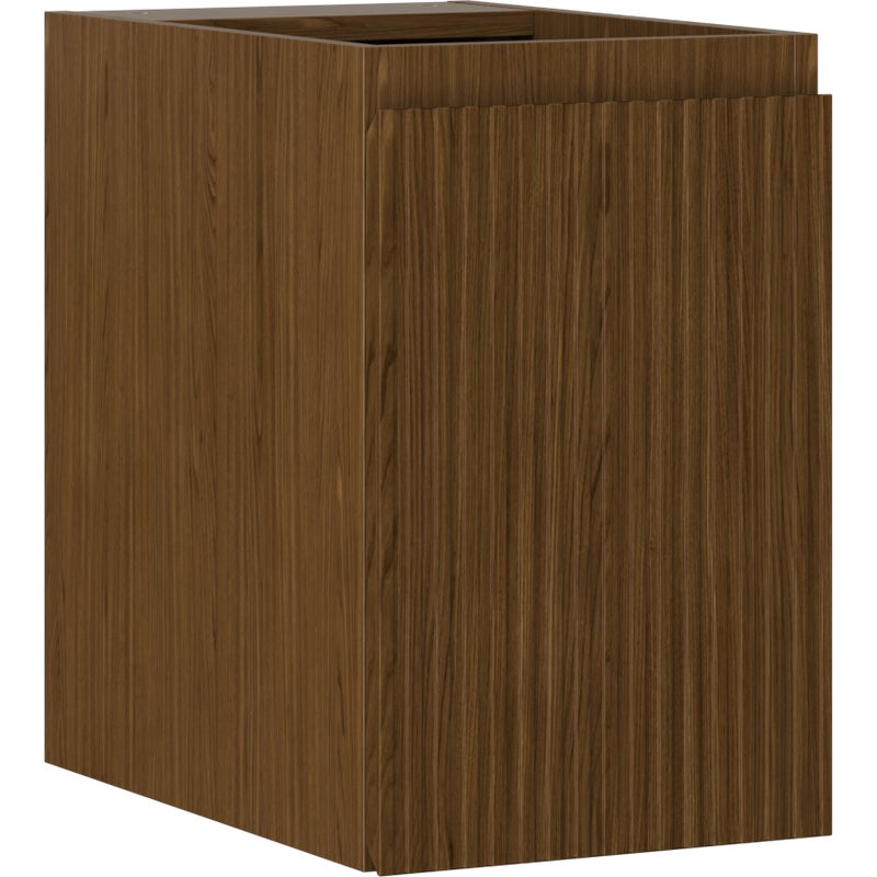 Mexen Rivel szafka łazienkowa podumywalkowa 30 cm, 1 drzwi, ryflowana, orzech - 91A21-03047-1-BF86