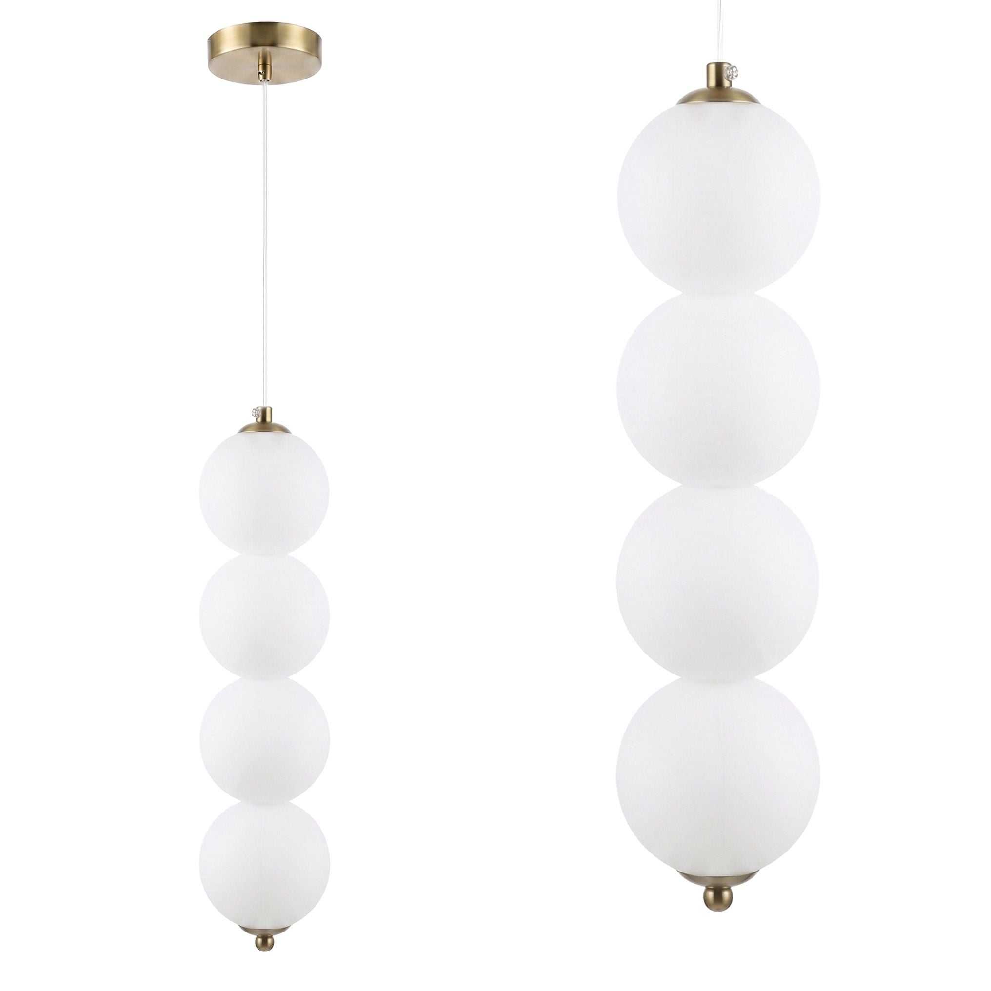 Lampa Sufitowa Wisząca Toolight LED Lhj118-4Cp Złota Szczotkowana