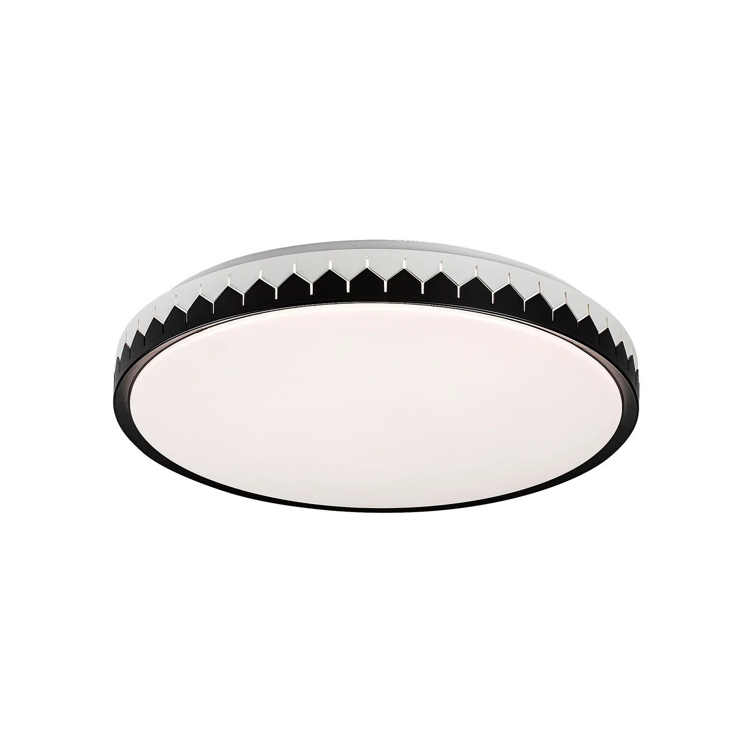 Plafon Malin okrągły popielato-czarny-biały LED 48W 3000K-6500K 3000lm z pilotem wym: 8 x 50 cm IP20 metal Rabalux