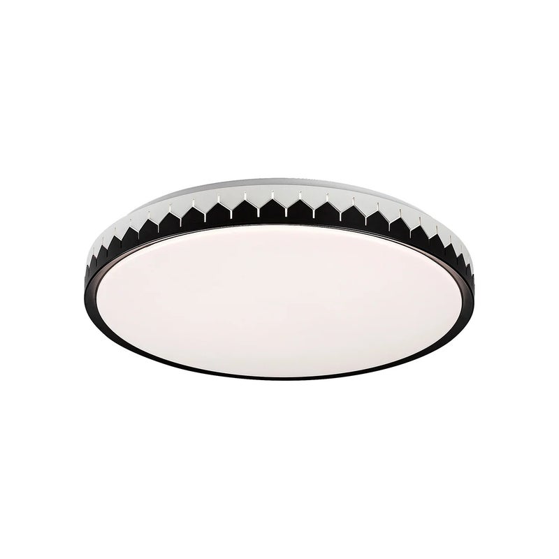 Plafon Malin okrągły popielato-czarny-biały LED 48W 3000K-6500K 3000lm z pilotem wym: 8 x 50 cm IP20 metal Rabalux
