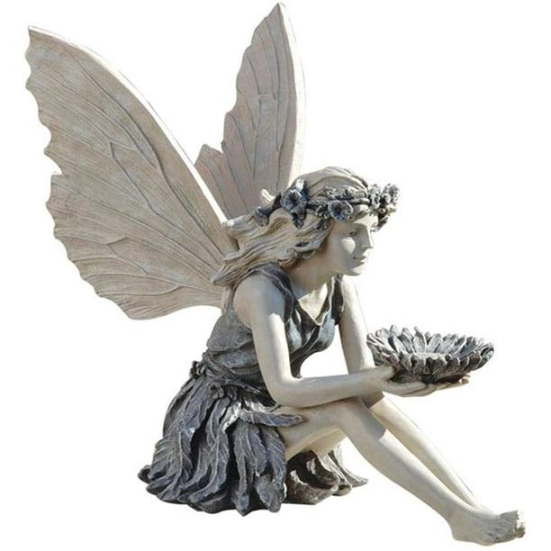 sztuka (13,5 cm) Figurki aniołów do ogrodu Figurka wróżki ze skrzydłami, figurki elfów Figurki ogrodowe Statua dekoracji zewnętrznej na patio,