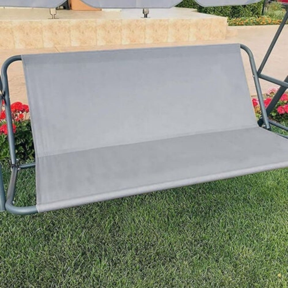 1 sztuka (138x50x50 cm, Szary) Pokrowiec na siedzisko huśtawki, płótno na huśtawkę ogrodową, wodoodporny pokrowiec na siedzisko huśtawki, wiatroszczel