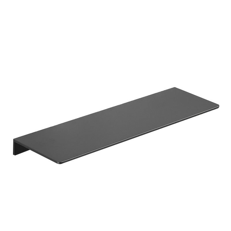 Płaski panel łazienkowy, ścienny regał do przechowywania kosmetyków przed lustrem, 30 cm, szary (wymaga wiercenia)