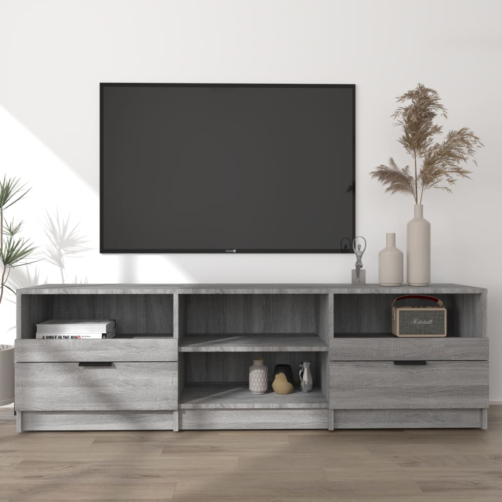 Szafka pod telewizor, szary dąb sonoma, 150x33,5x45 cm vidaXL
