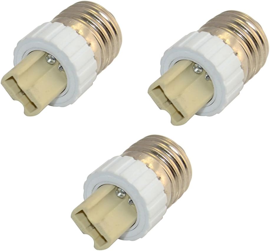 Zestaw 3 adapterów z gniazd E27 na G9, z wtyczki E27 na gniazdo G9
