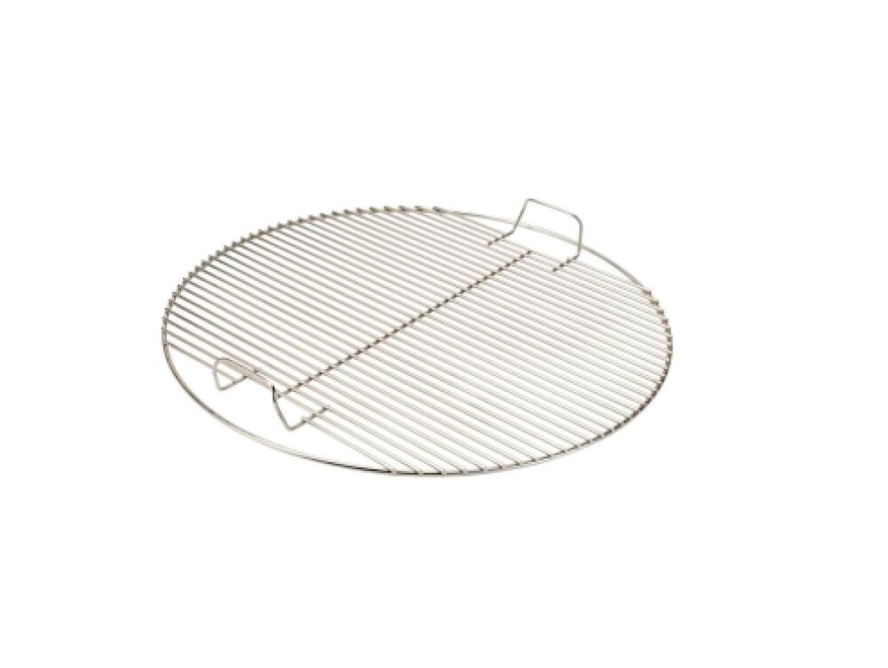 Okrągły grill ze stali nierdzewnej o średnicy 44,5 cm – zaokrąglona konstrukcja zapewniająca równomierne grillowanie – odpowiedni do użytku wewnątrz i