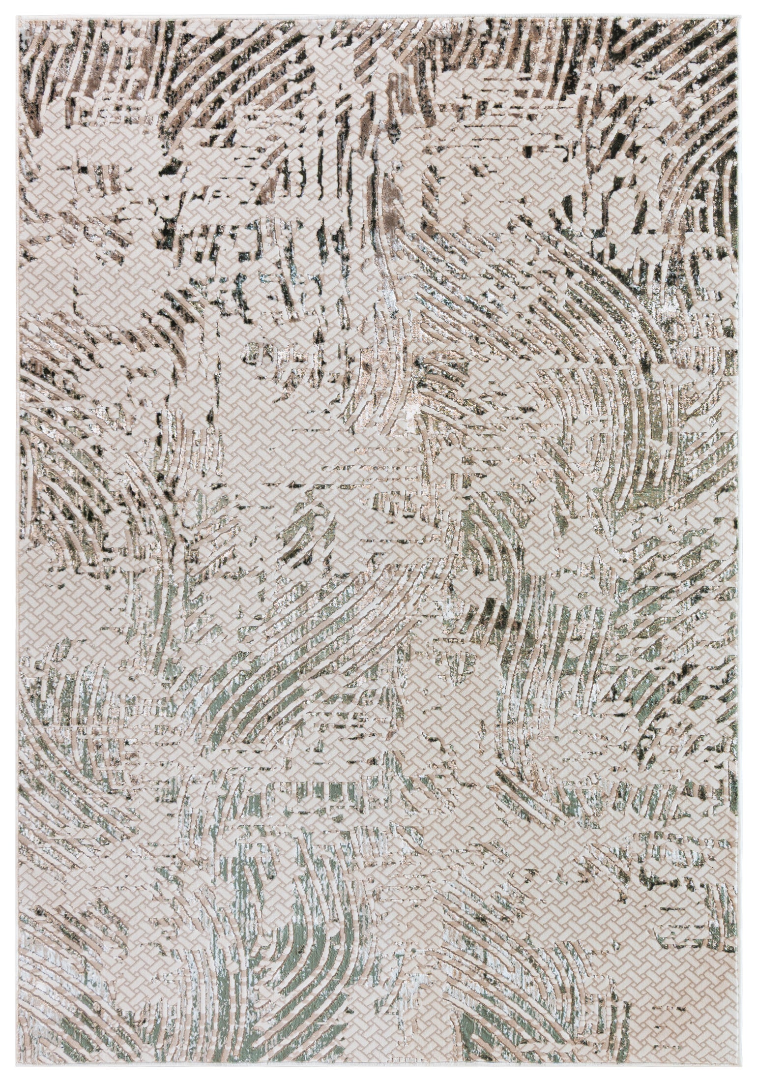 Dywan Nowoczesny Abstrakcyjny Erice Marrone 160 x 230 cm brązowy, kremowy 1 szt.
