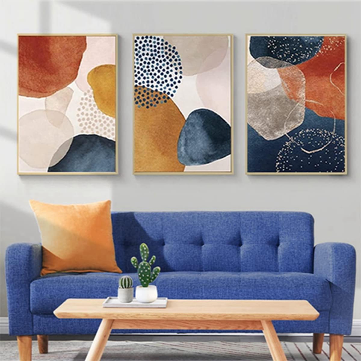 Zestaw 3 plakatów – Styl boho – Estetyczna roślina – Nowoczesna sztuka abstrakcyjna – Sztuka ścienna – Bez ramy – Plakat 03, 20 x 30 cm – 3 sztuki