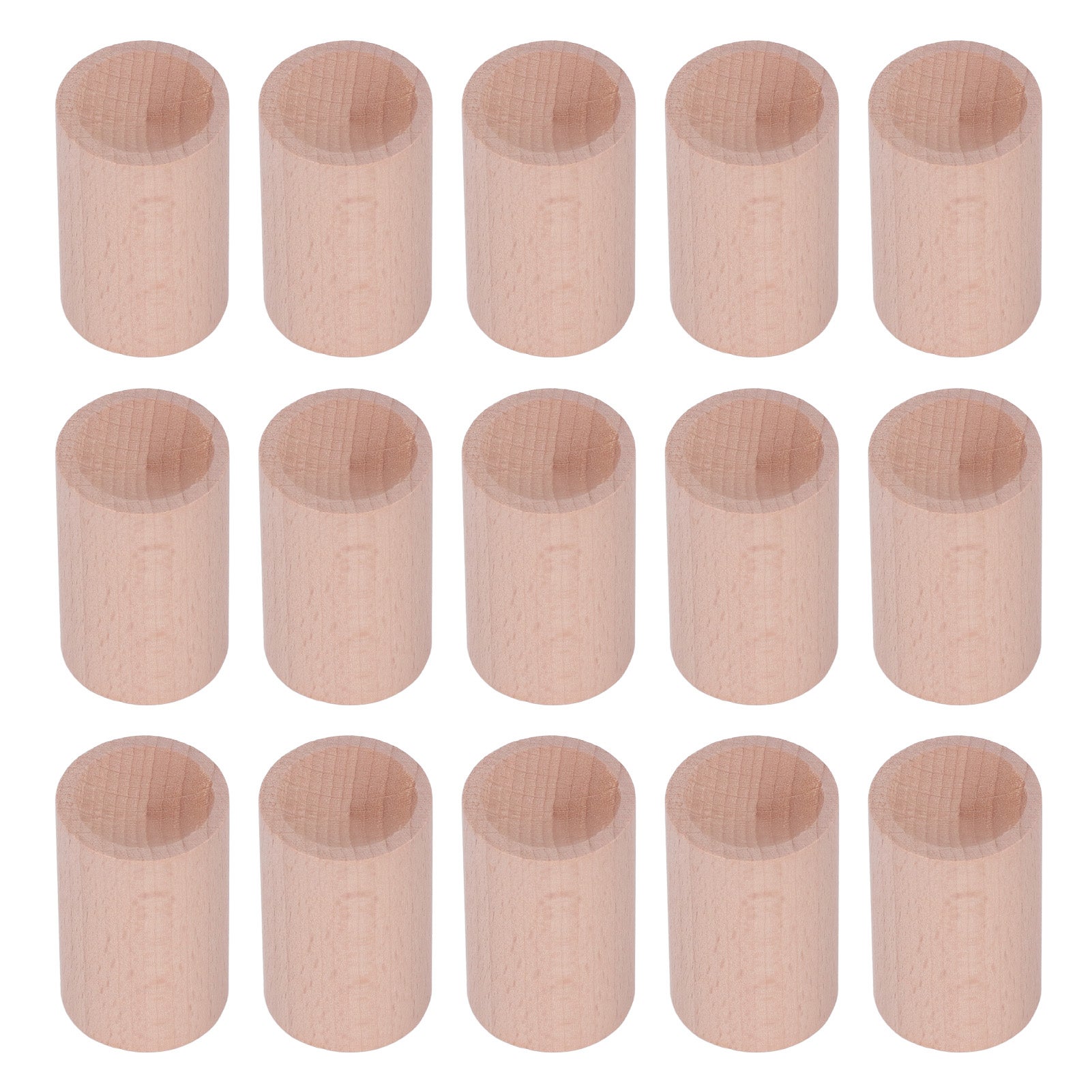 15PCS Dyfuzor zapachowy z drewna bukowego w kształcie walca do olejków eterycznych do użytku wewnątrz pomieszczeń