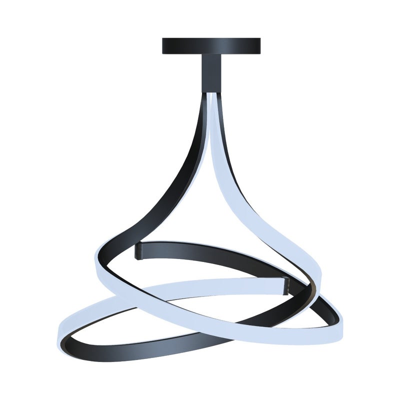 Lampa sufitowa czarna ledowa VISO LED 45W Zuma Line MX9932-2-3BD