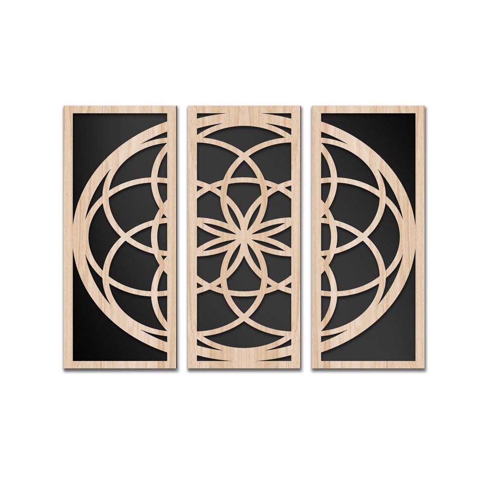 ATOM 100x70 cm - Obraz dekoracyjny wycinany laserowo z kompozytu drewna i PVC