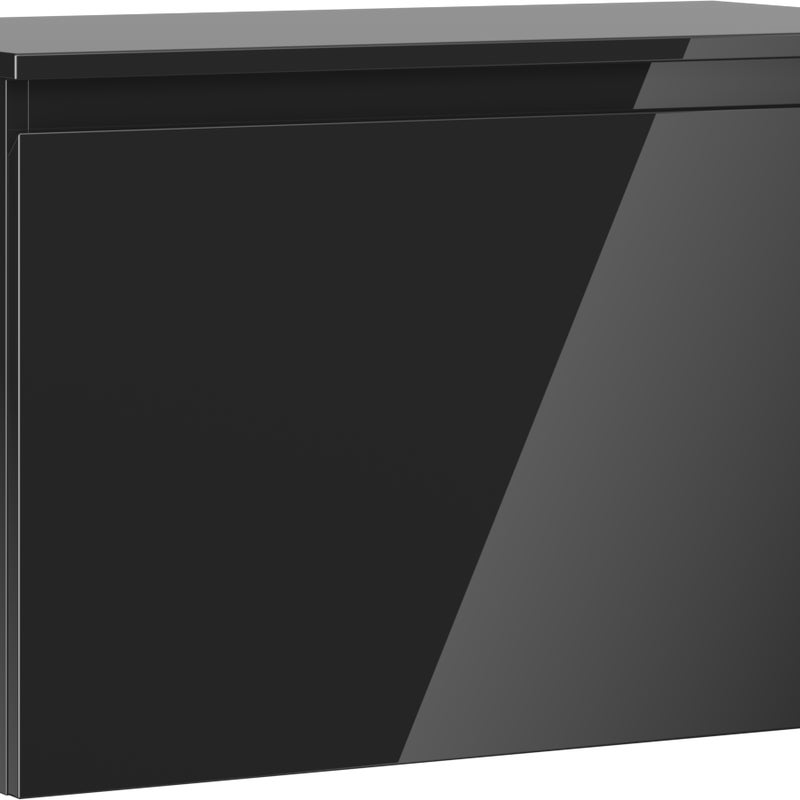 Mexen Orio szafka łazienkowa podumywalkowa 80 cm z blatem, 1 szuflada, czarna połysk - 91A10-08047-1-BFC70