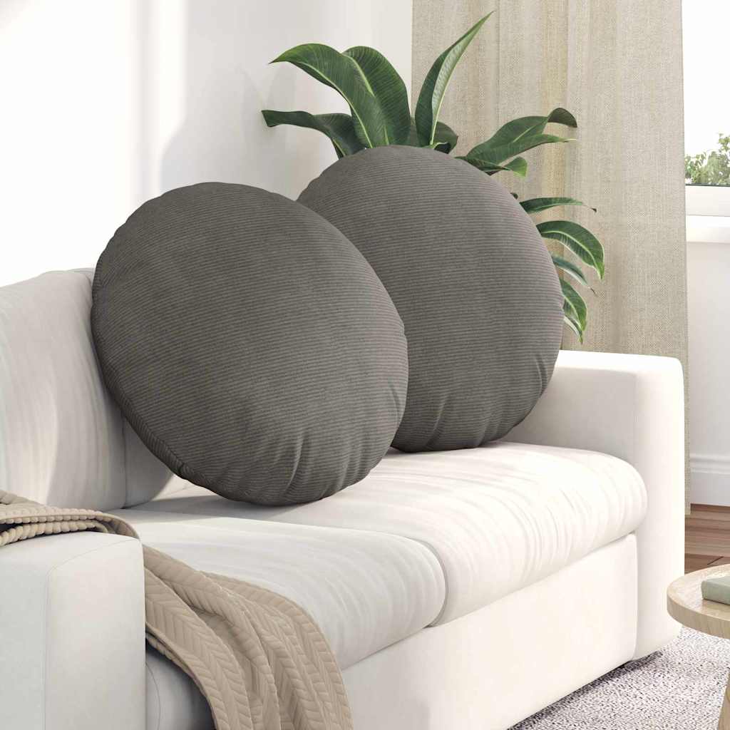 Poduszki na siedziska 2 pcs Jasnoszary Ø 80 cm vidaXL