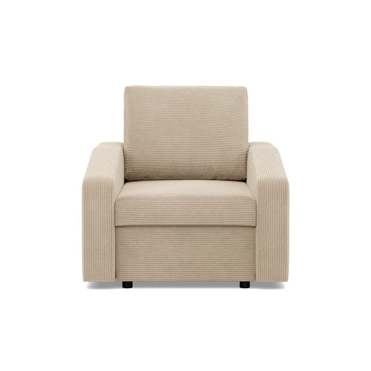 Fotel do salonu, BLOM, sztruks, 83x92x92 cm, beżowy | TYLETEGOTU