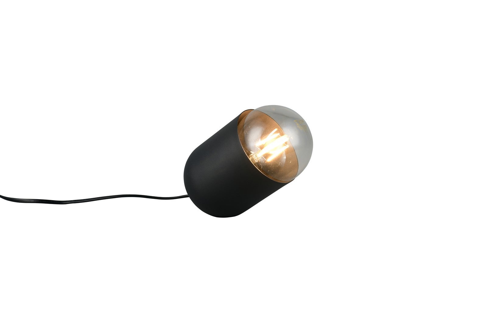 Lampa stołowa NARA 1xE27x15W metal czarny matowy wym:14x13,5x10cm IP20 RL