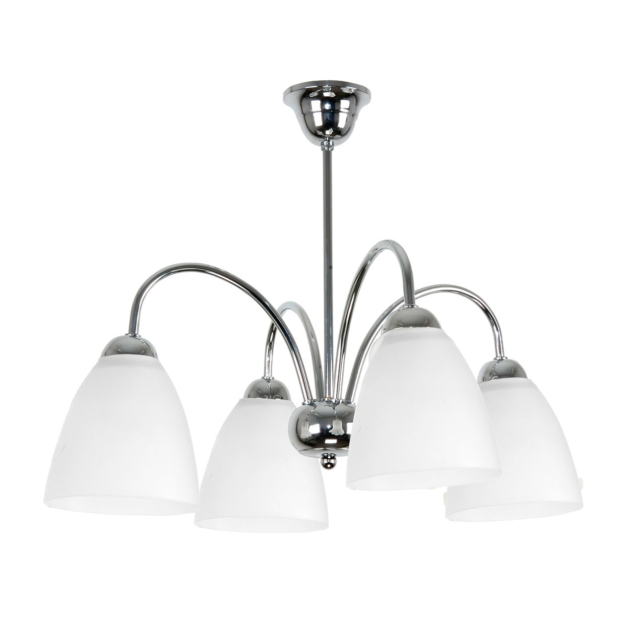 Żyrandol chromowany BEN do salonu 4xE27 glamour Edylit