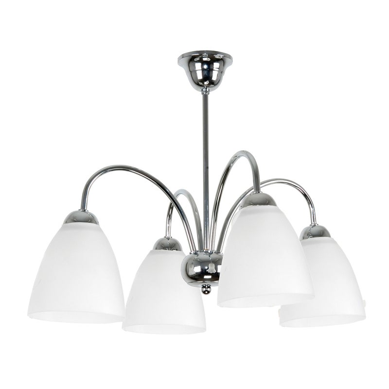 Żyrandol chromowany BEN do salonu 4xE27 glamour Edylit