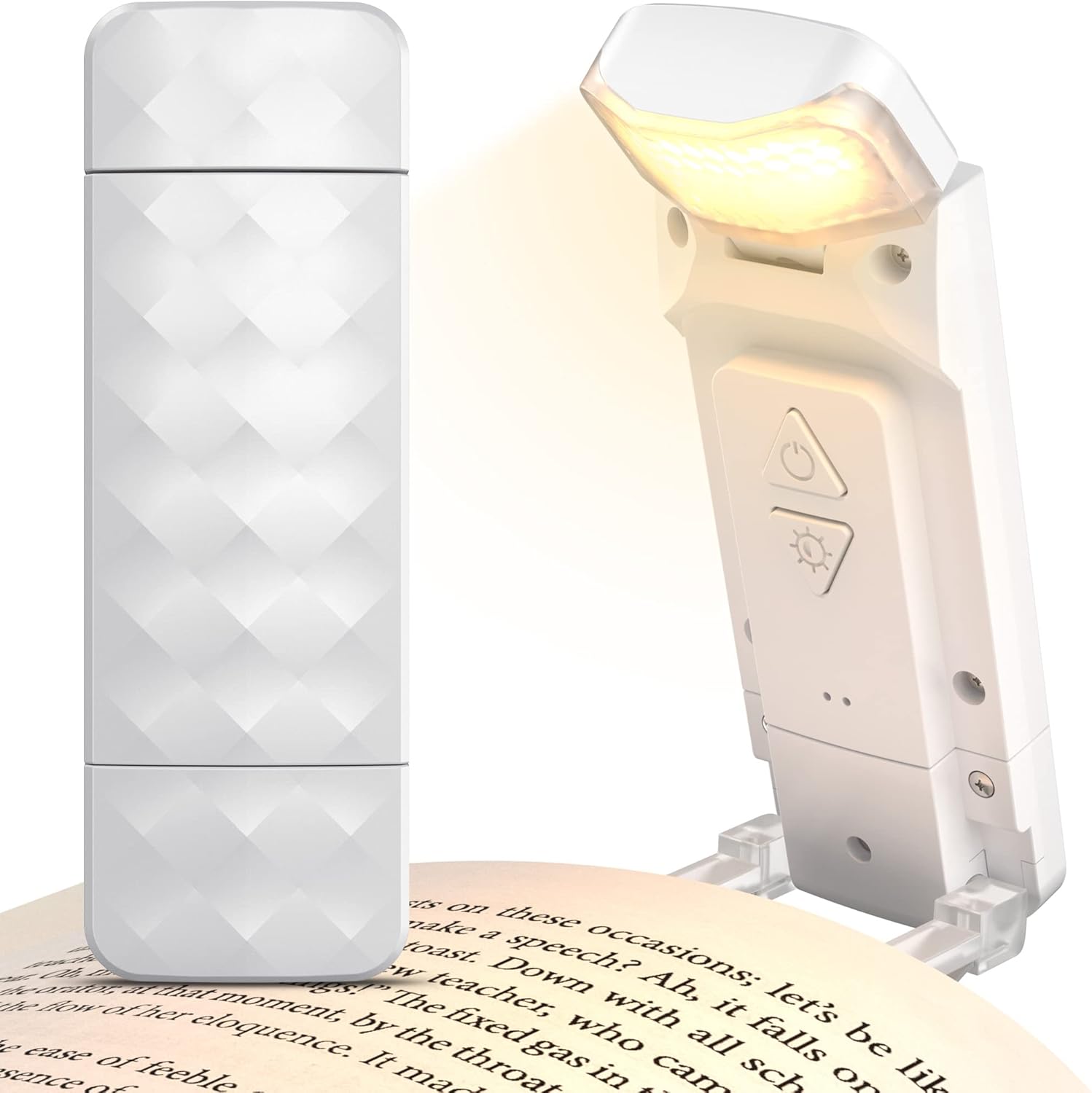 Lampa do czytania Blamc, lampka do czytania e-booków w łóżku, akumulatorowa lampka do czytania, 3 kolory, ochrona oczu i 5 ustawień jasności, prezent