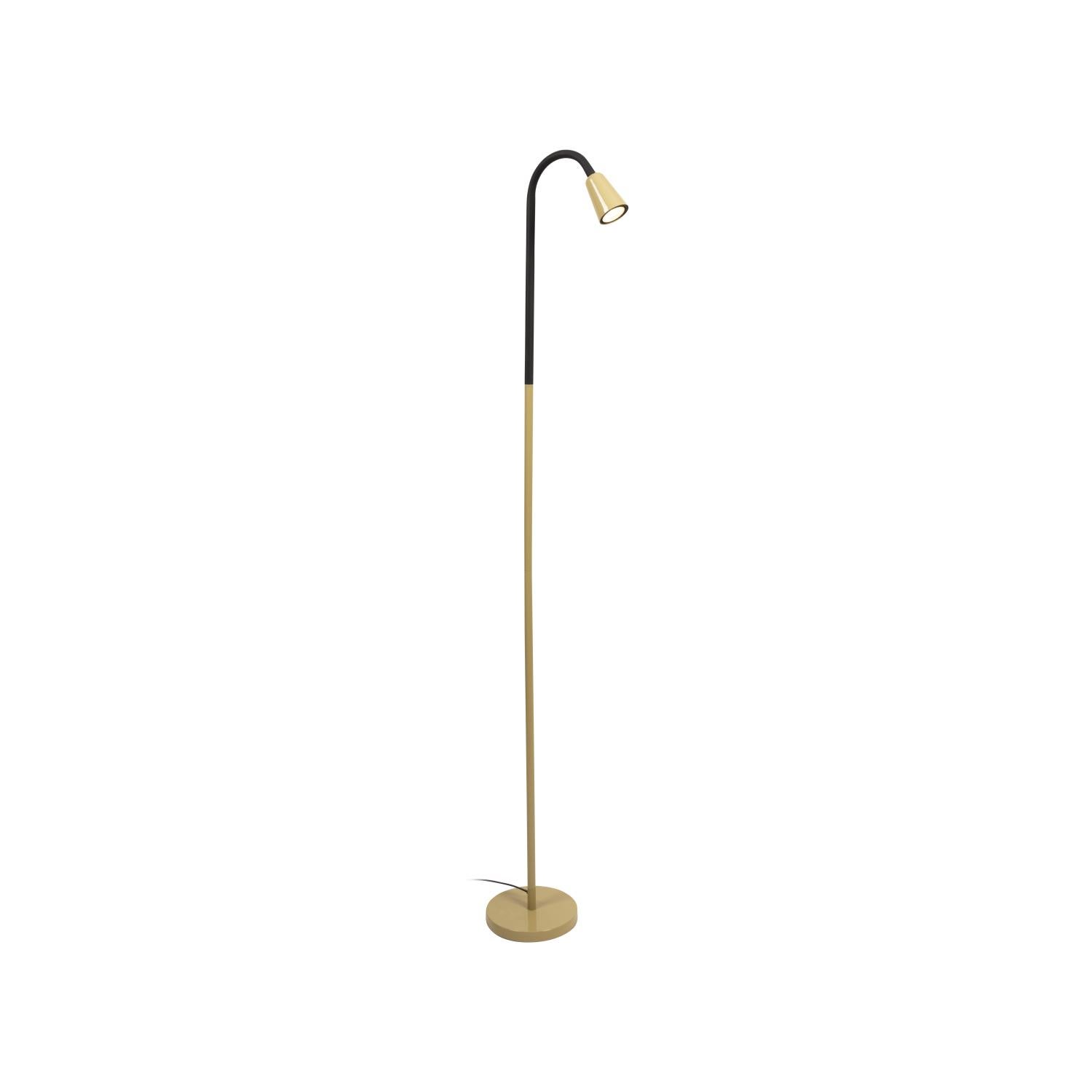 Lampa podłogowa minimalistyczna zielono-czarna reflektor elastyczne ramię 1xGU10 25W JASPER Lucide