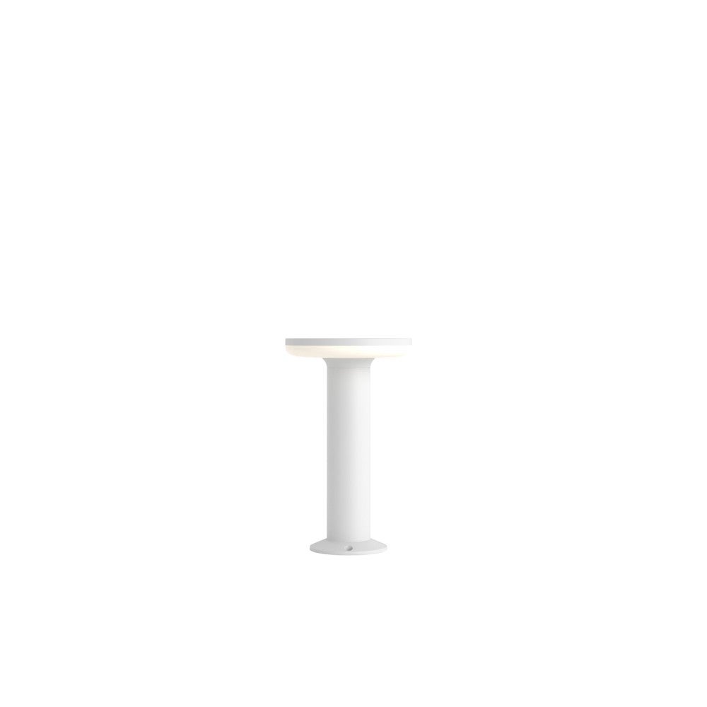 30 cm zewnętrzna lampa słupkowa wykonana z aluminium i poliwęglanu IP65 LED 12W 3000K - biała